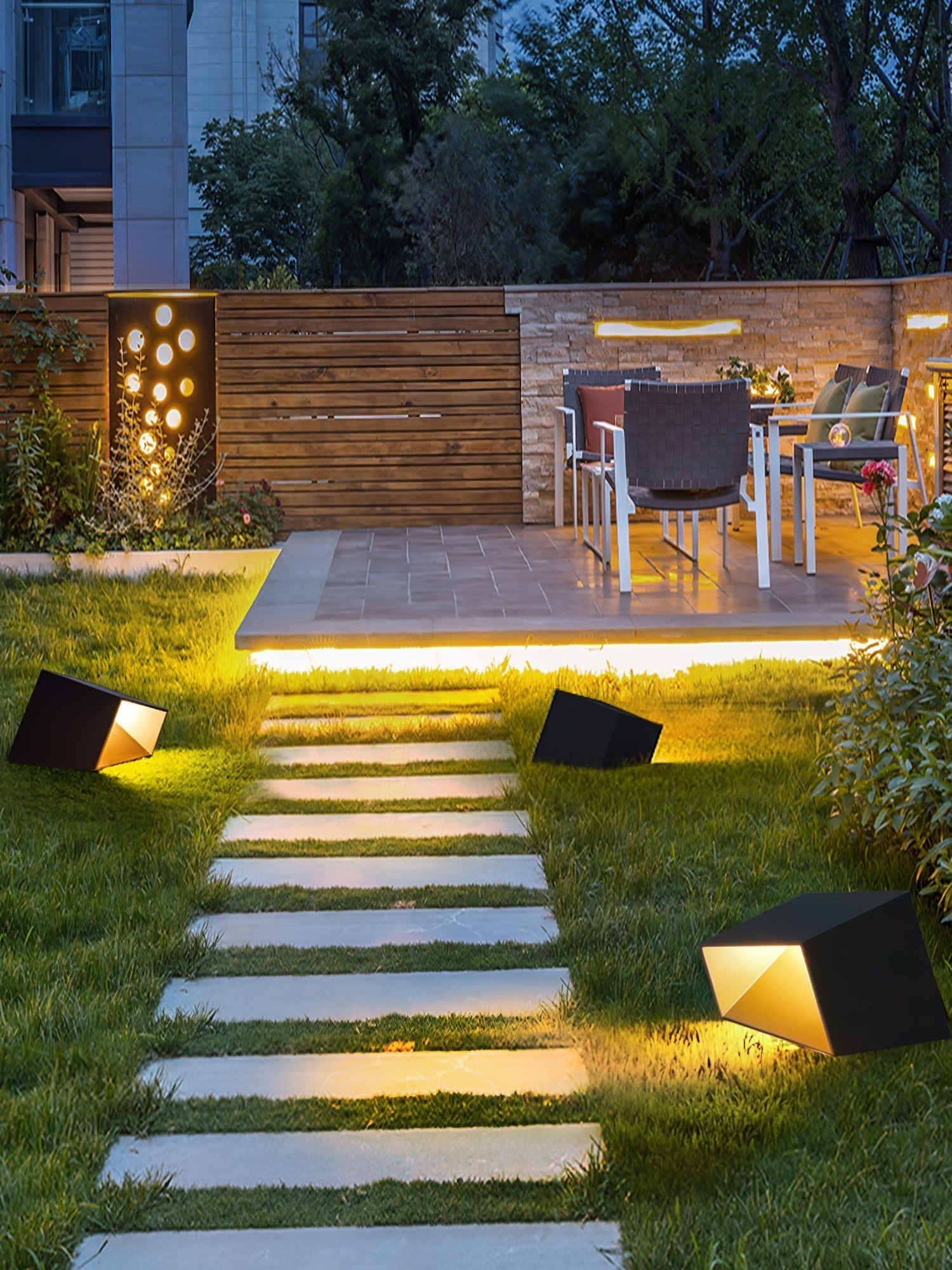 Evsore Unique Cube Garden Solar Outdoor Light - Letslighting