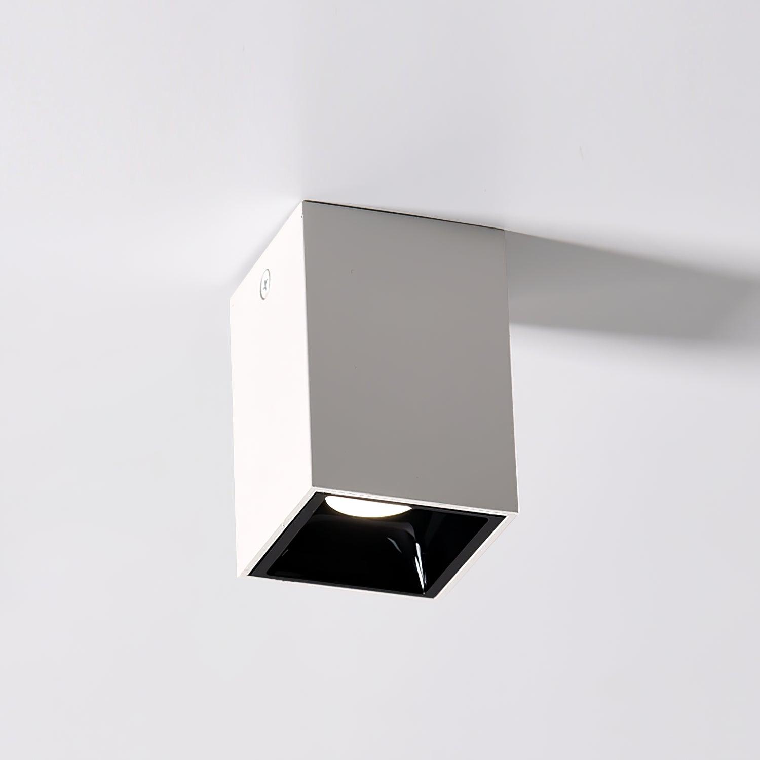 Lustra Ceiling Light Cube Square Black Spotlight - Letslighting