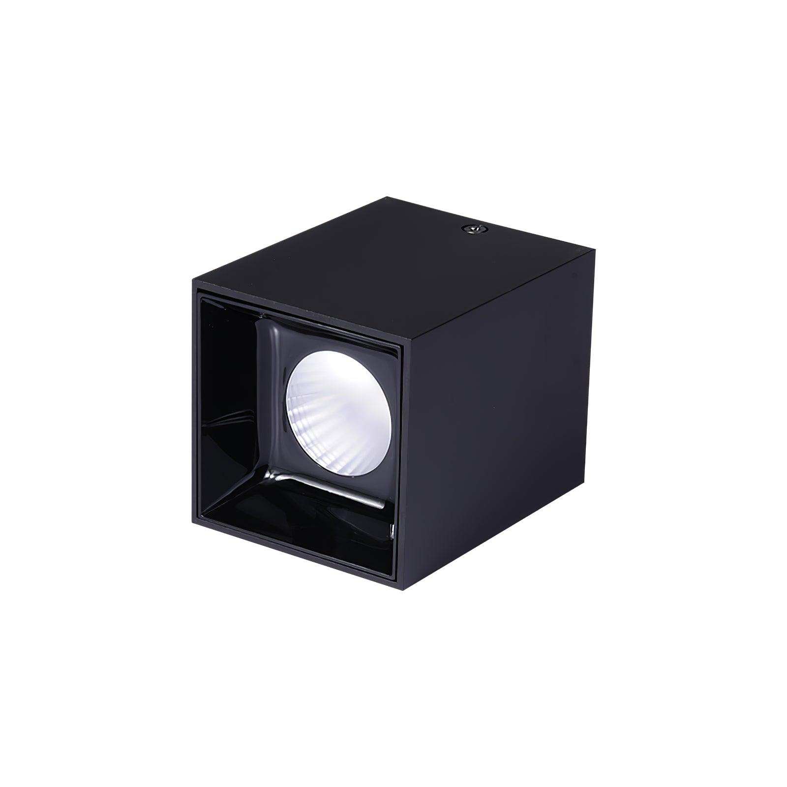 Lustra Ceiling Light Cube Square Black Spotlight - Letslighting