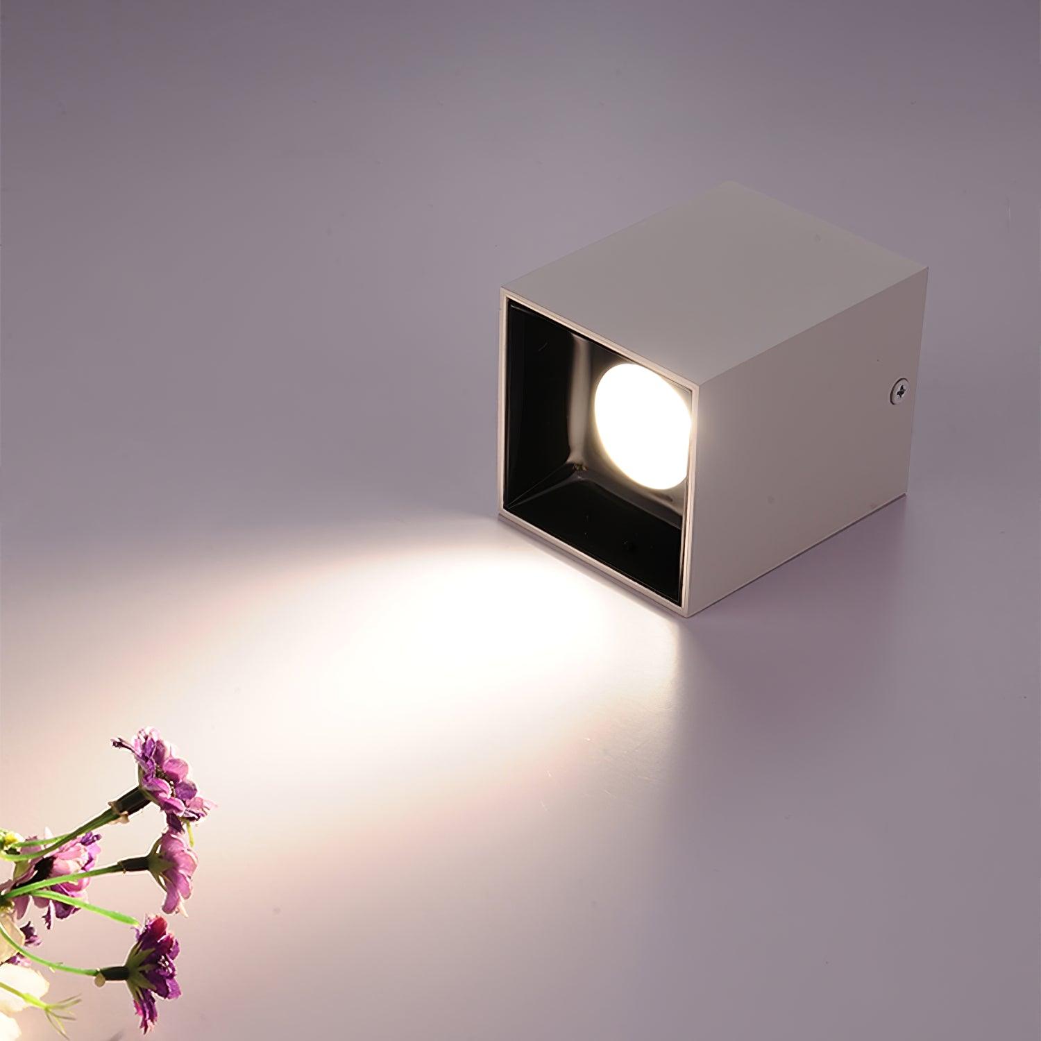 Lustra Ceiling Light Cube Square Black Spotlight - Letslighting