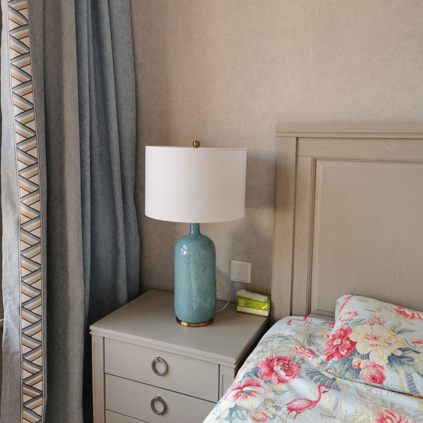 Vintare Fabric Ceramics Table Lamp - Letslighting