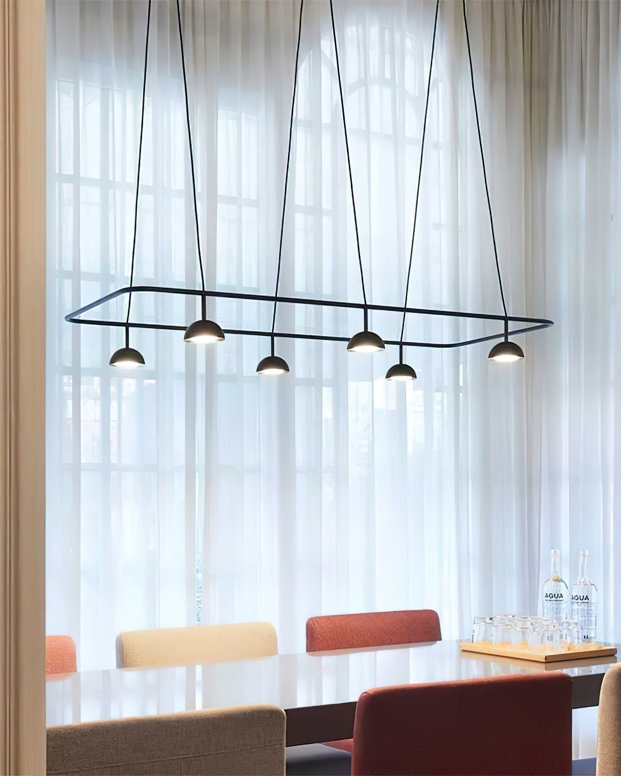 Aurora Chandelier LED Sleek - Letslighting