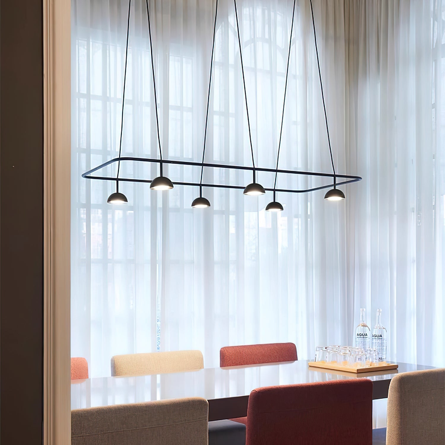 Aurora Chandelier LED Sleek - Letslighting