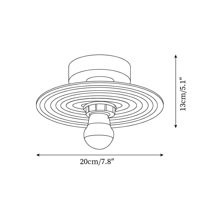 Curios Ceiling Light Spiral Glass Chrome Base - Letslighting
