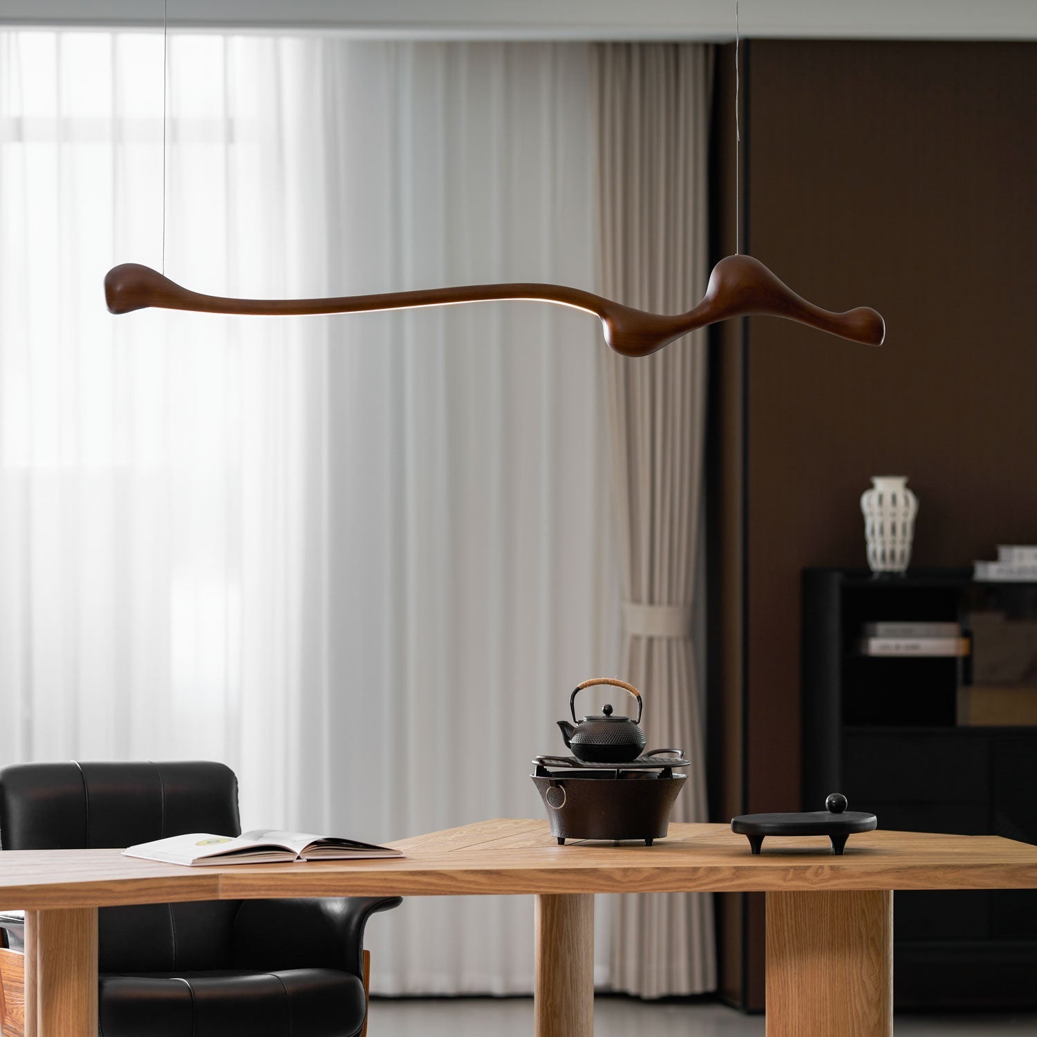 Solarace Wood Retro Pendant Lamp - Letslighting