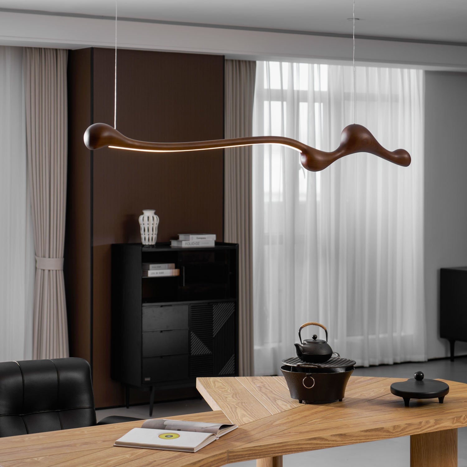 Solarace Wood Retro Pendant Lamp - Letslighting