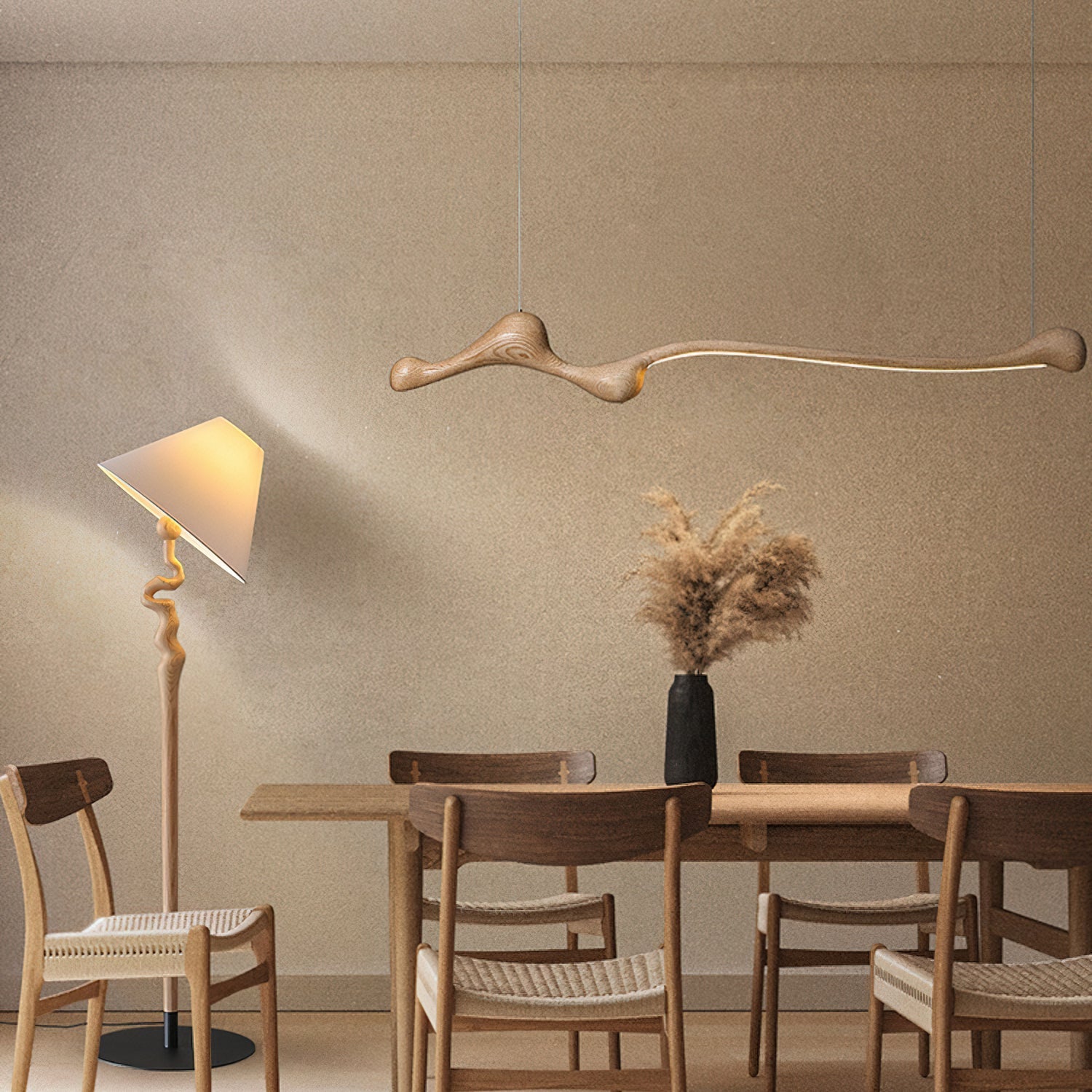 Solarace Wood Retro Pendant Lamp - Letslighting