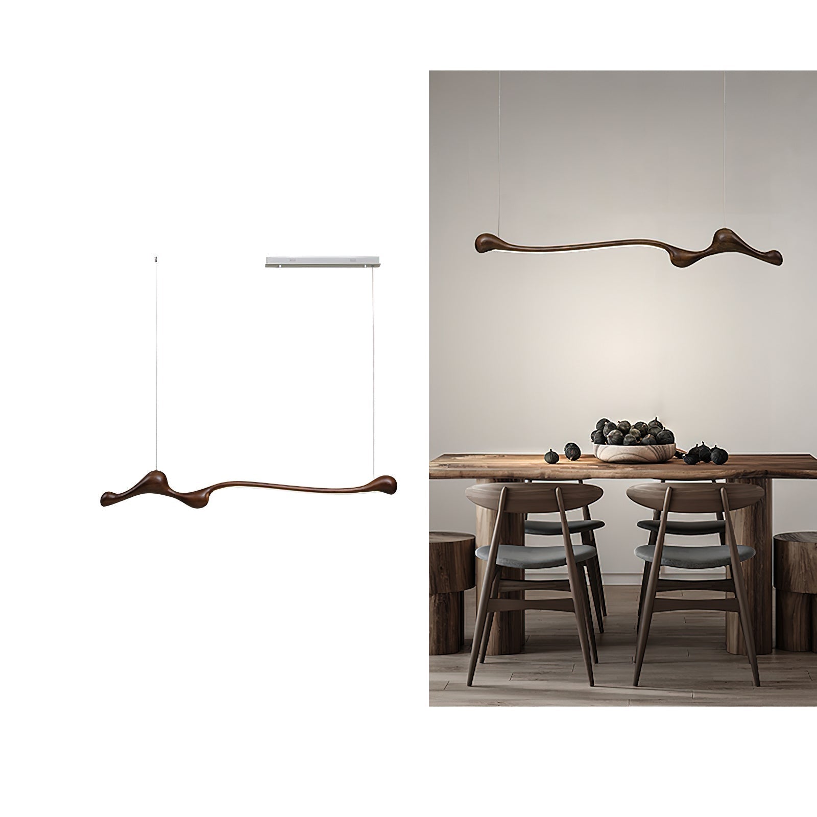 Solarace Wood Retro Pendant Lamp - Letslighting