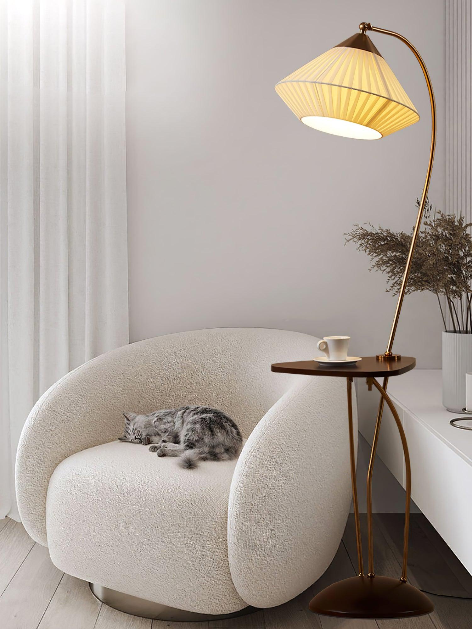 Elvio Fabric Vintage Floor Lamp - Letslighting