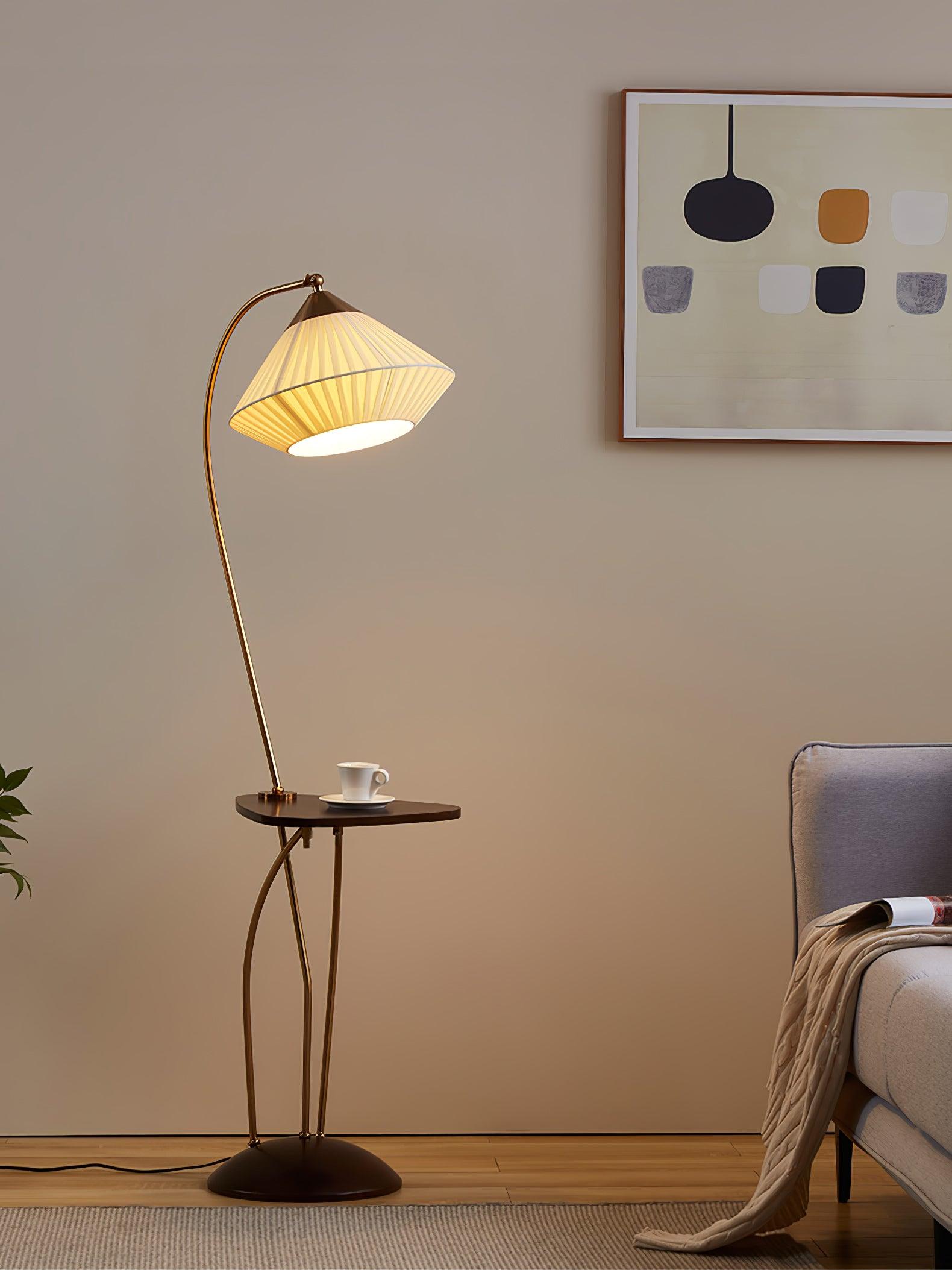 Elvio Fabric Vintage Floor Lamp - Letslighting
