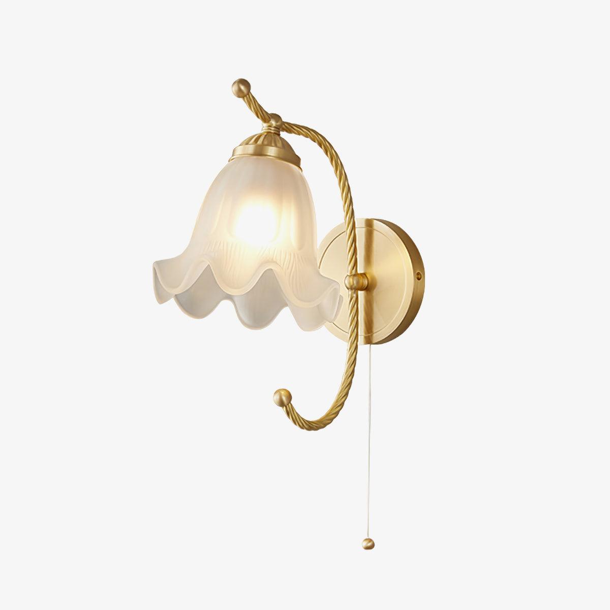 Lustra Wall Sconce Brass Gooseneck Glass - Letslighting