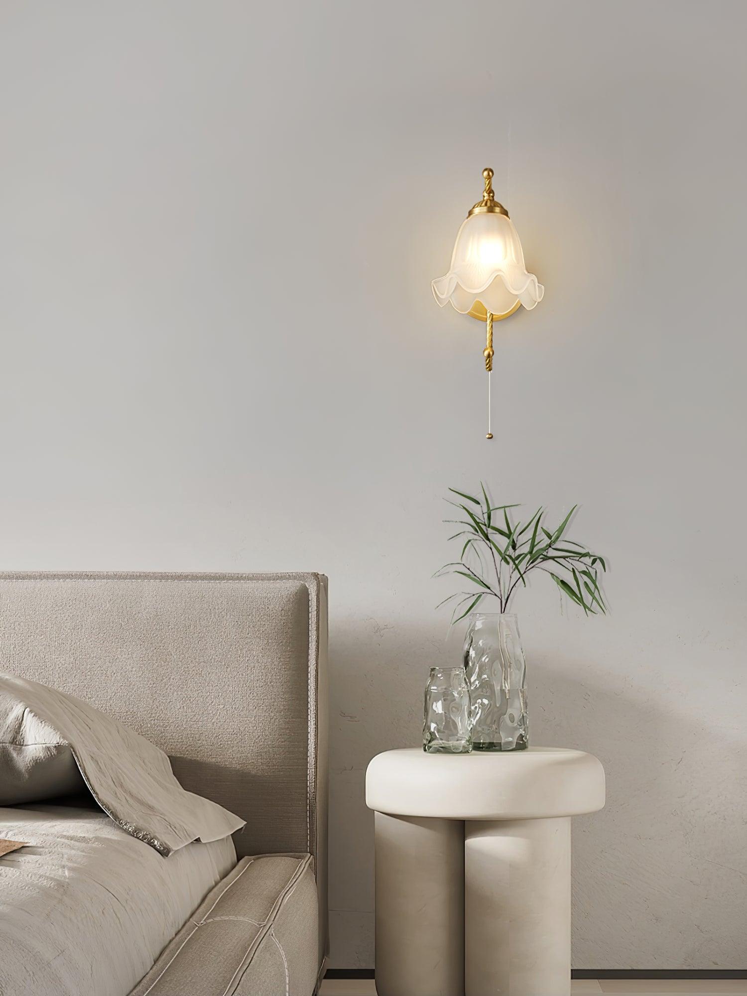 Lustra Wall Sconce Brass Gooseneck Glass - Letslighting