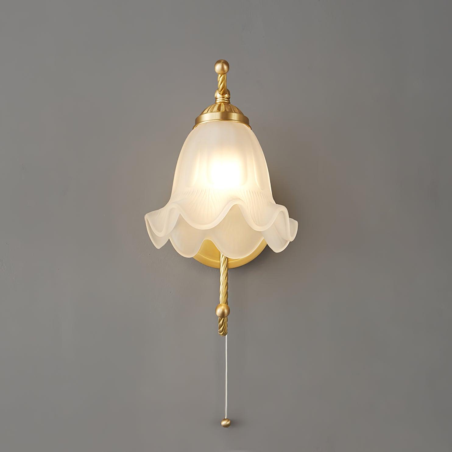 Lustra Wall Sconce Brass Gooseneck Glass - Letslighting