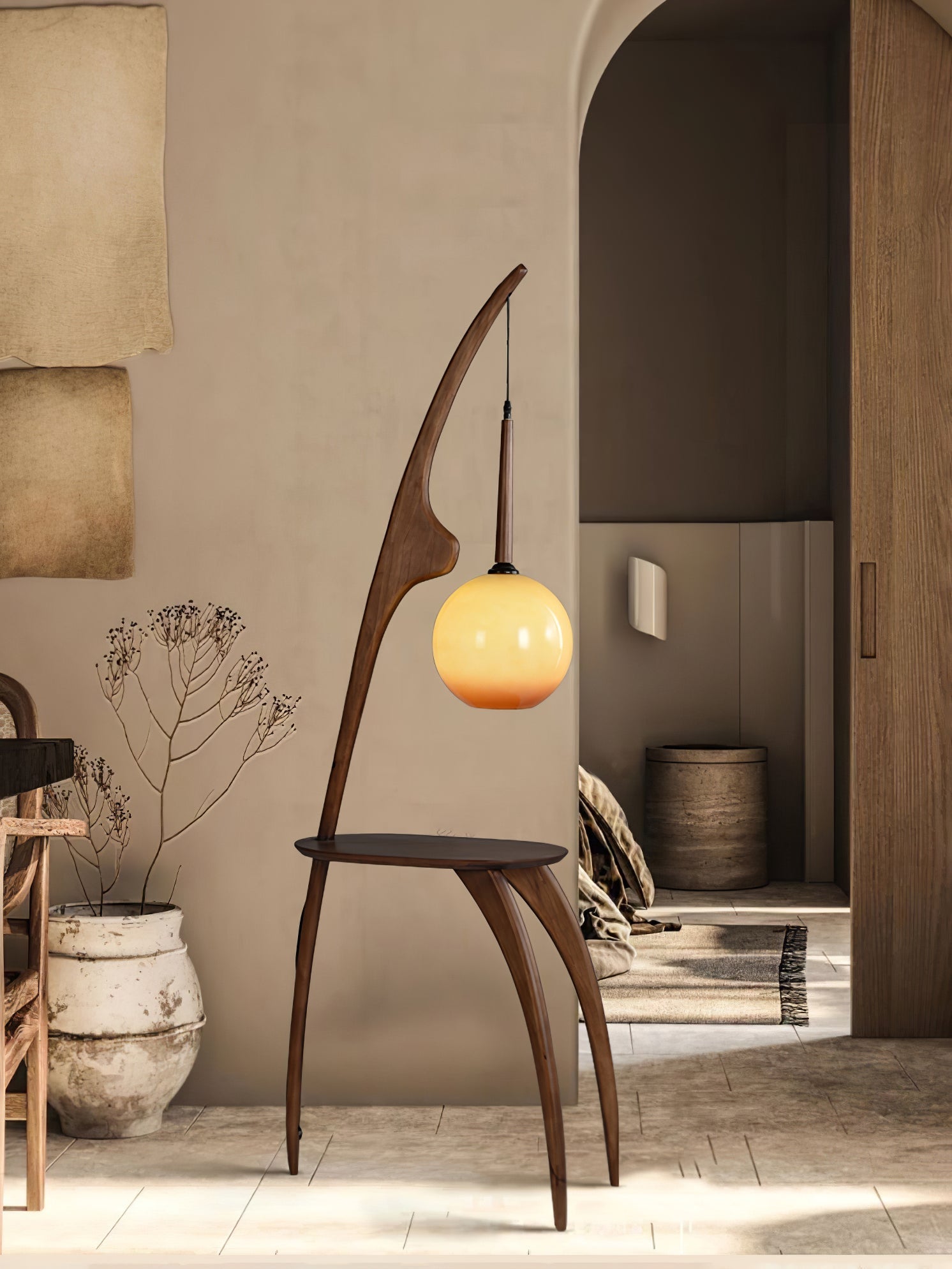 Lustra Curved Mantis Arm Floor Lamp - Letslighting