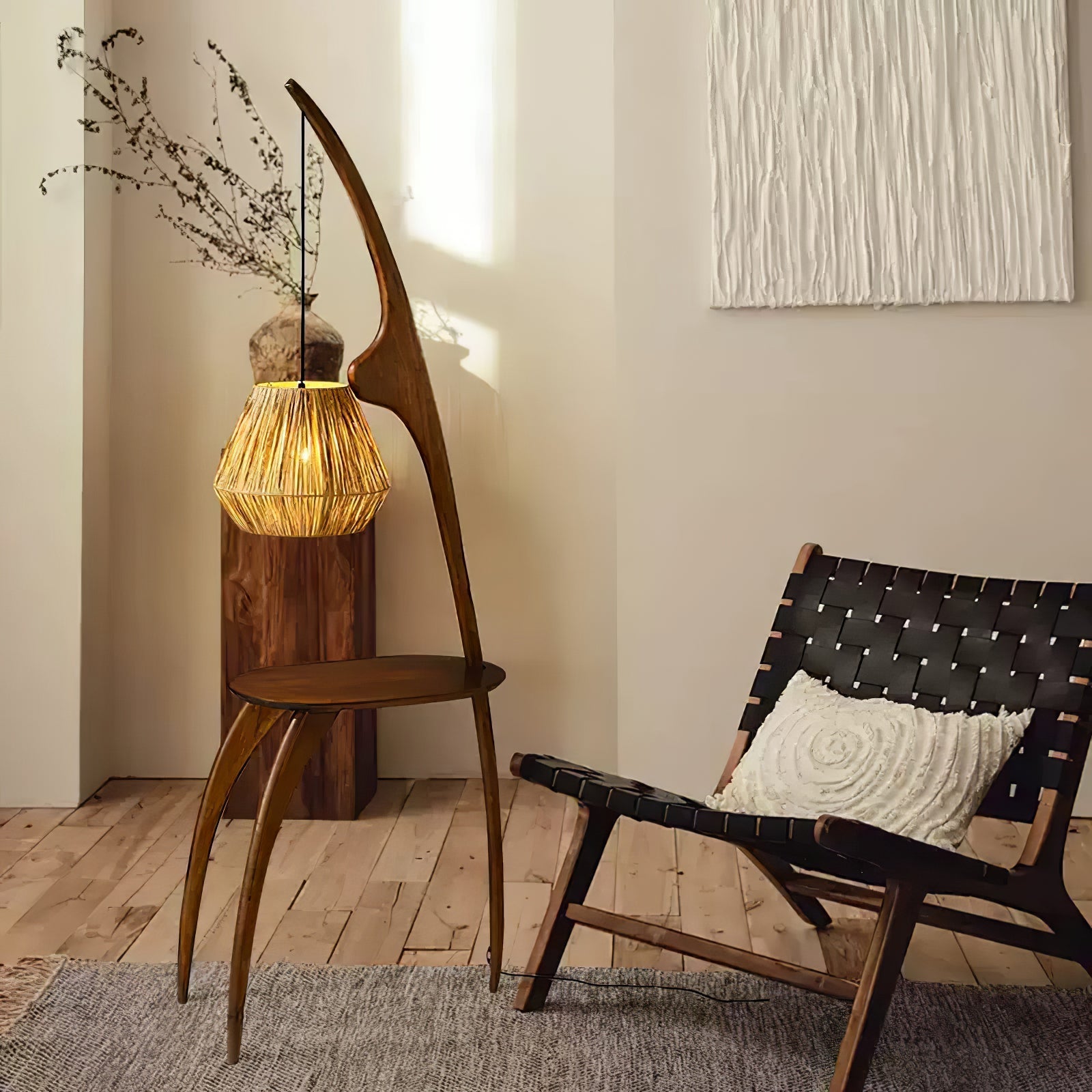 Lustra Curved Mantis Arm Floor Lamp - Letslighting