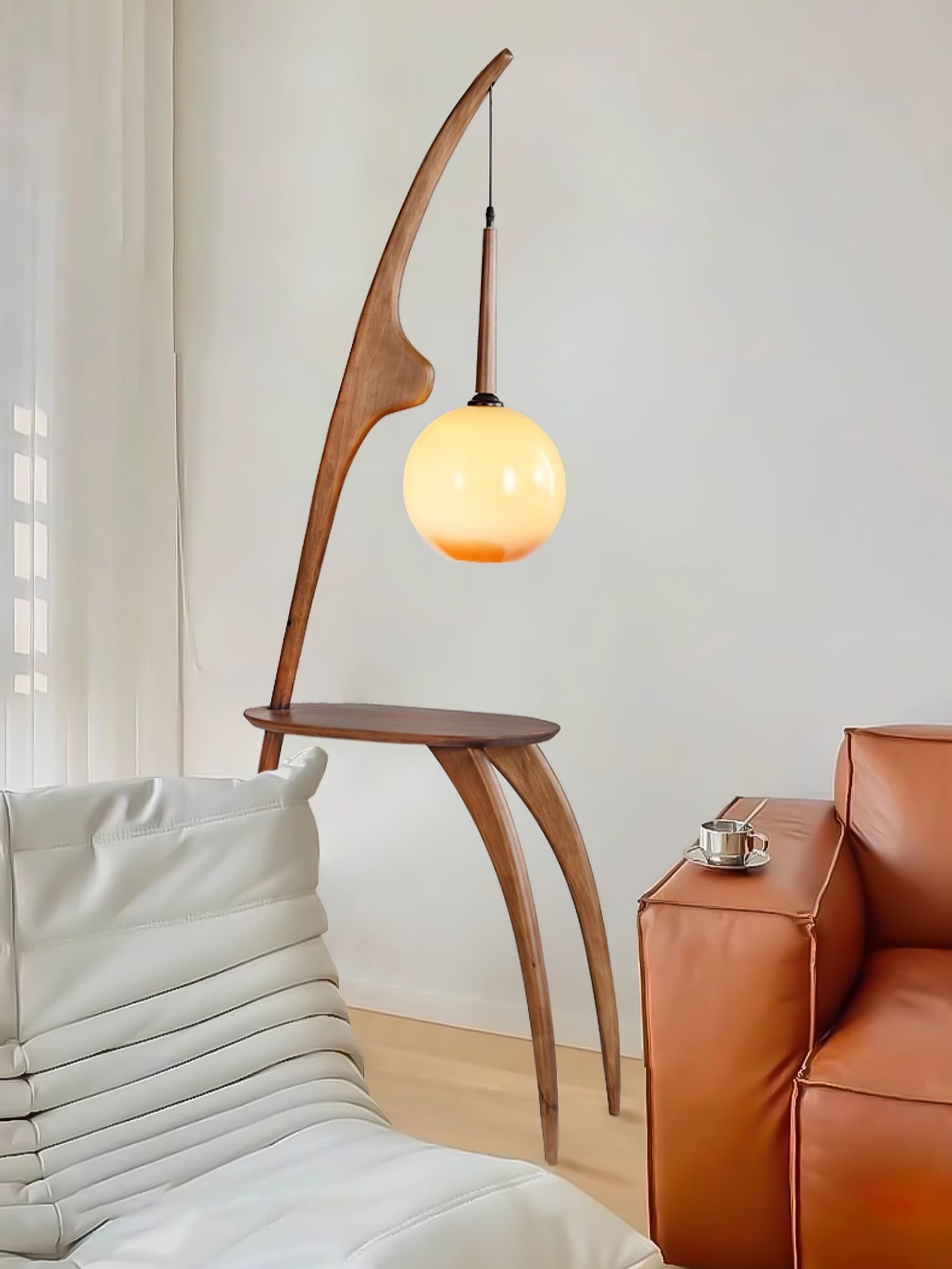 Lustra Curved Mantis Arm Floor Lamp - Letslighting