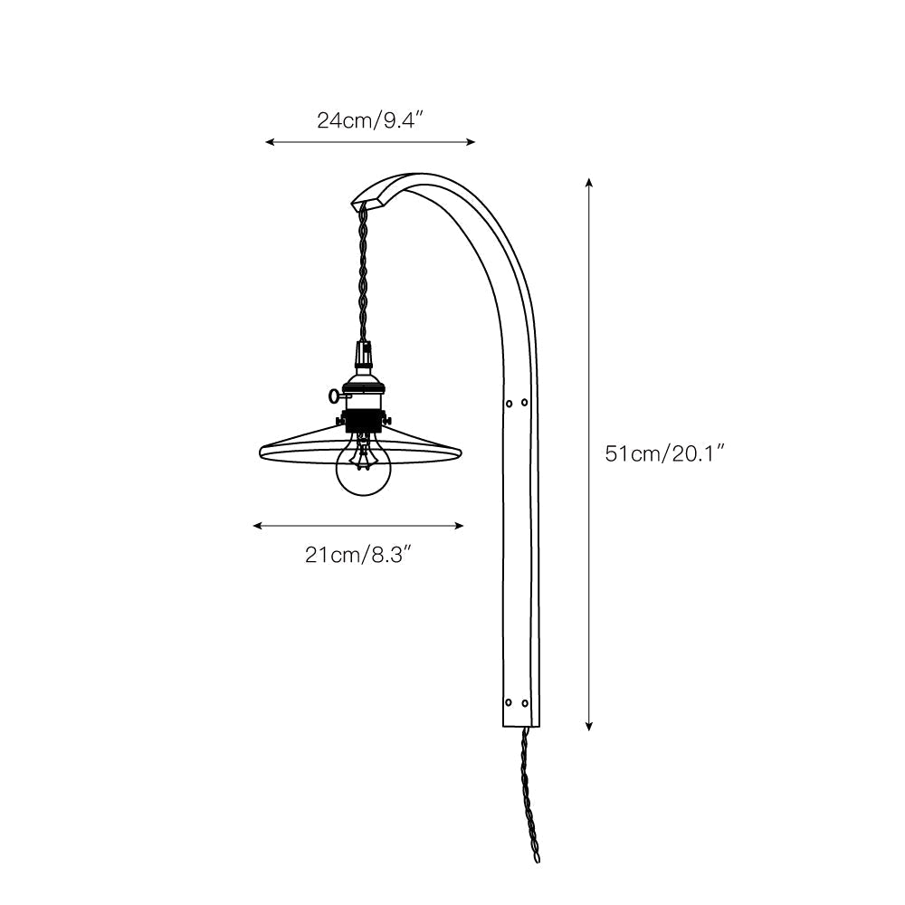 Dapple Modern Minimalist Walnut Ceramic Wall Light - Letslighting
