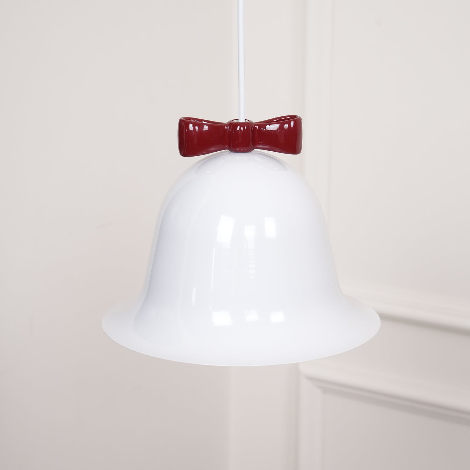 Cute Bells Pendant Lamp Glass Bow Dainty - Letslighting