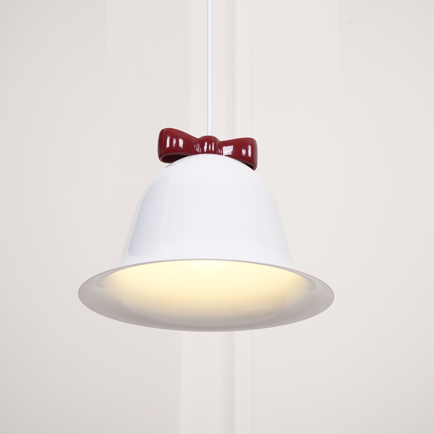 Cute Bells Pendant Lamp Glass Bow Dainty - Letslighting