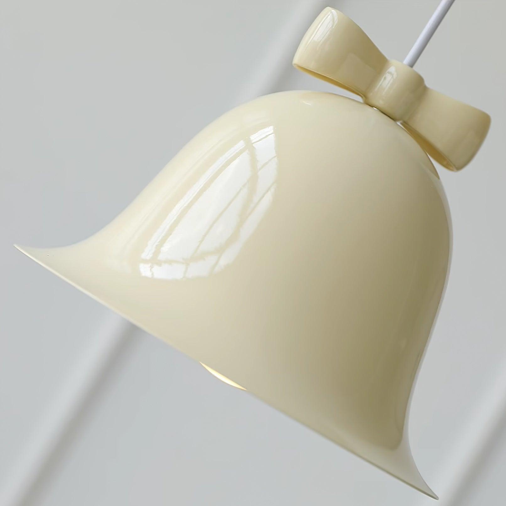 Cute Bells Pendant Lamp Glass Bow Dainty - Letslighting