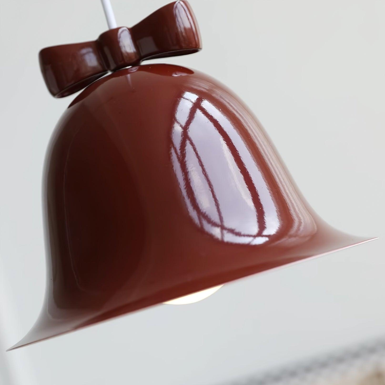 Cute Bells Pendant Lamp Glass Bow Dainty - Letslighting