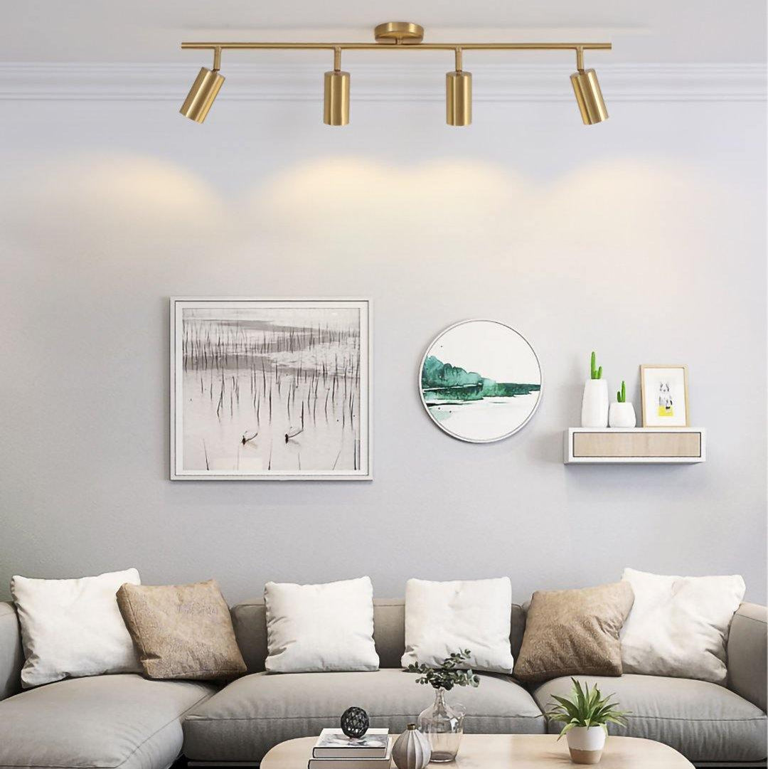 Grover Rotatable Brass Spotlight Wall Light - Letslighting