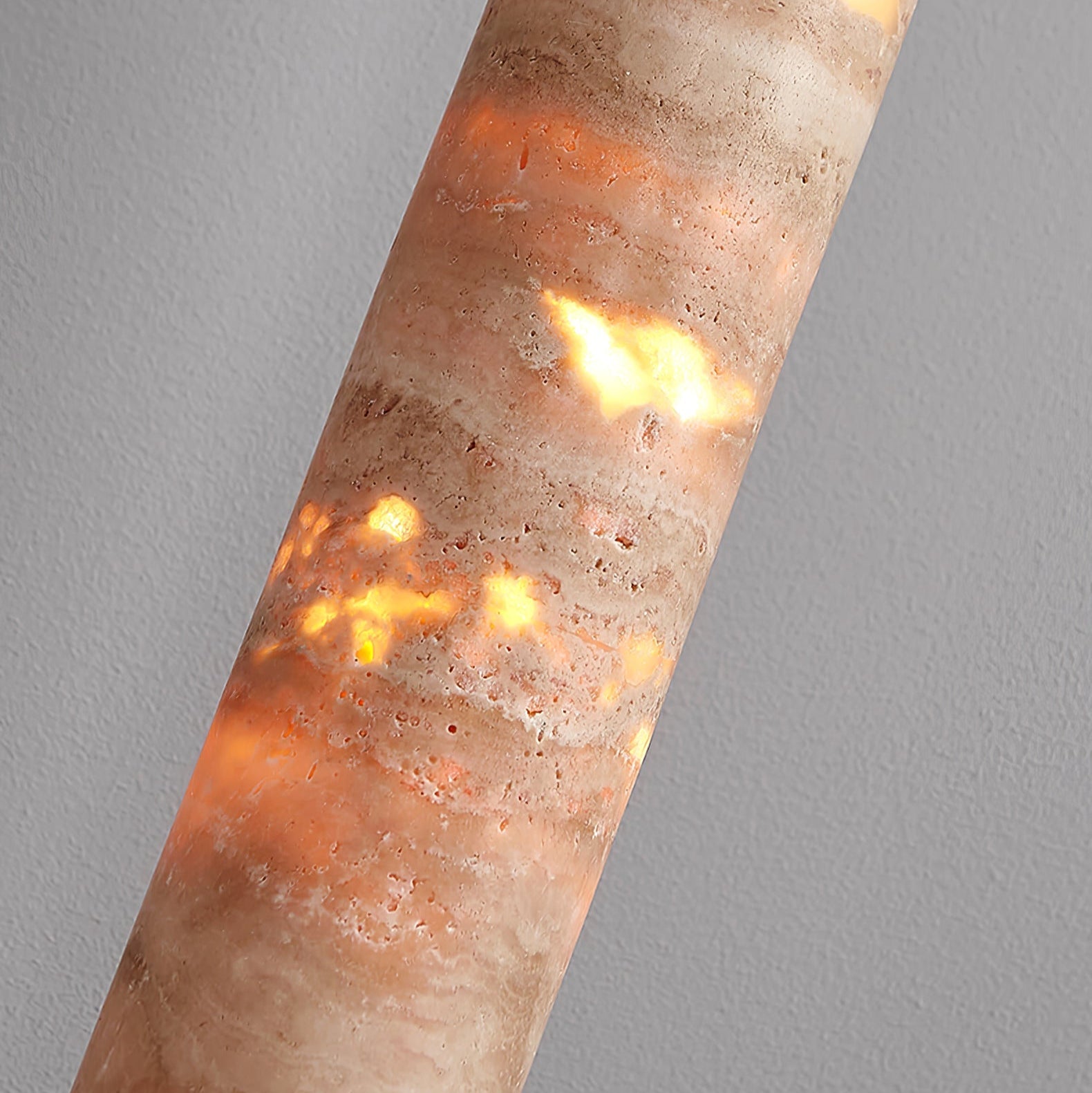 Cylindrical Travertine Pendant Light - Letslighting