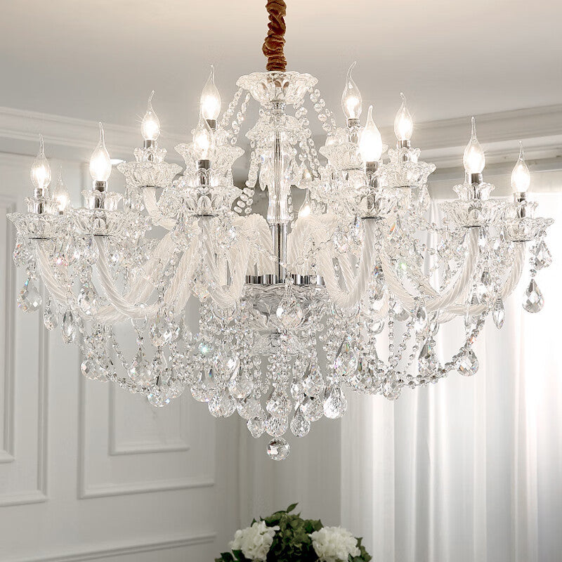 Silva French Crystal Chandelier Living Room Dining Room - Letslighting