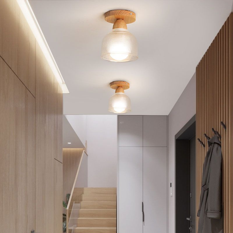 Arisha Nordic Minimalist Semi-Flush Mount Ceiling Light