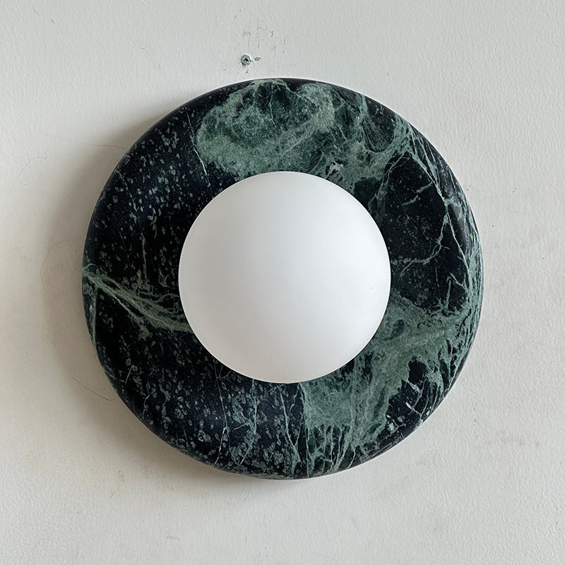 Cusorion Modern Minimalist Dark Green Marble Sconce Wall Lamp - Letslighting