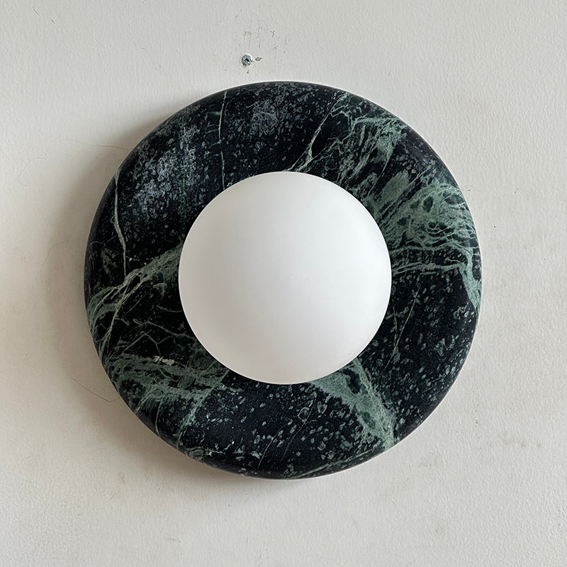 Cusorion Modern Minimalist Dark Green Marble Sconce Wall Lamp - Letslighting