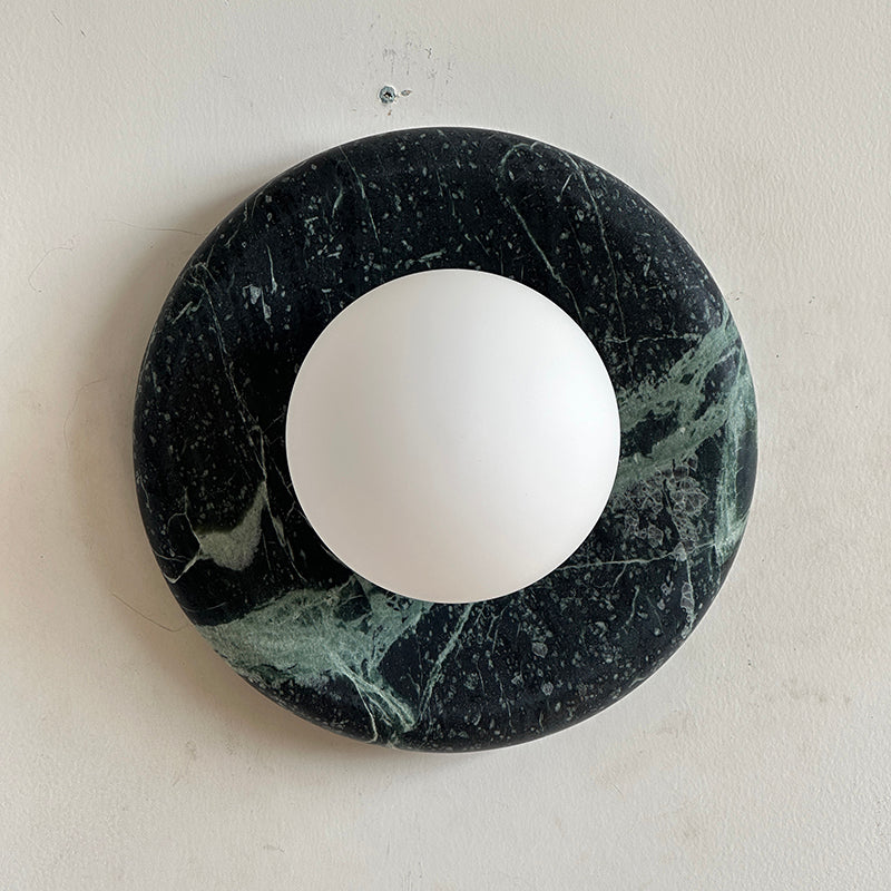 Cusorion Modern Minimalist Dark Green Marble Sconce Wall Lamp - Letslighting