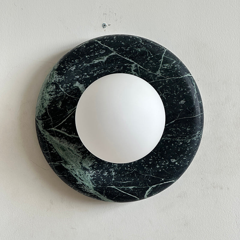 Cusorion Modern Minimalist Dark Green Marble Sconce Wall Lamp - Letslighting