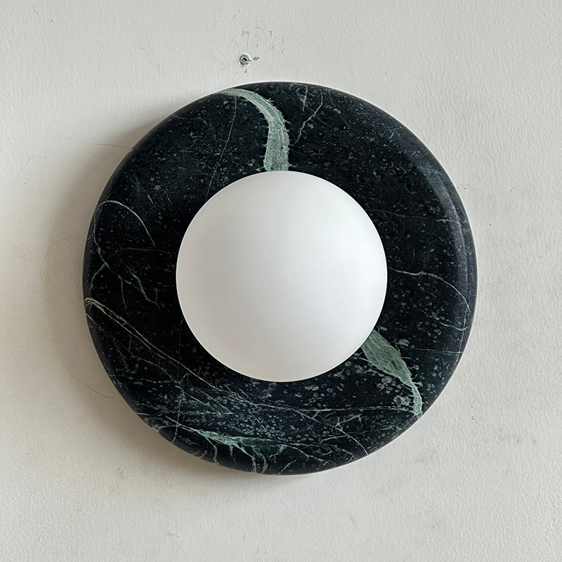 Cusorion Modern Minimalist Dark Green Marble Sconce Wall Lamp - Letslighting