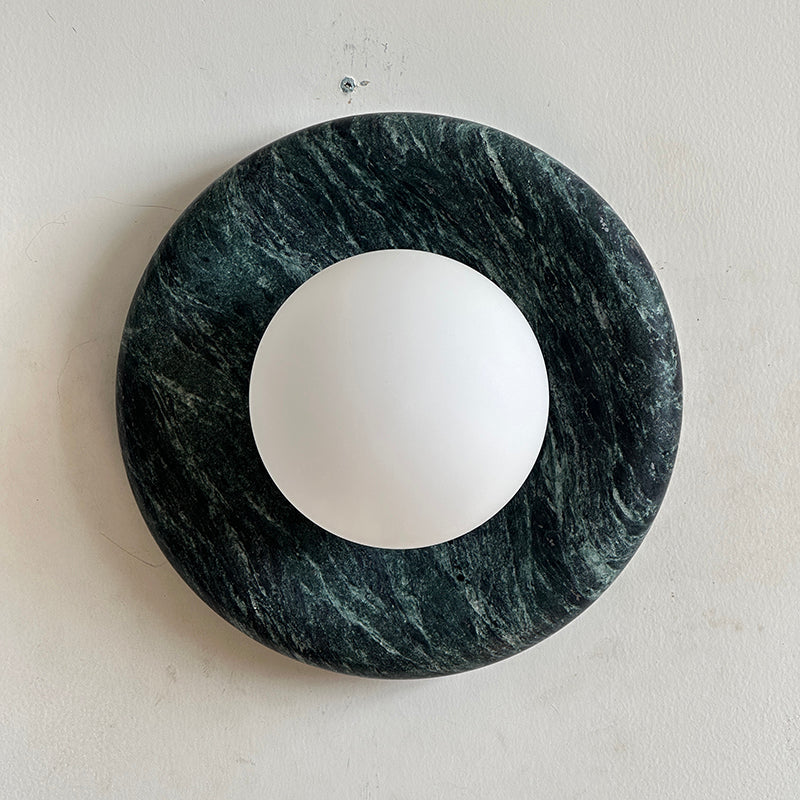 Cusorion Modern Minimalist Dark Green Marble Sconce Wall Lamp - Letslighting