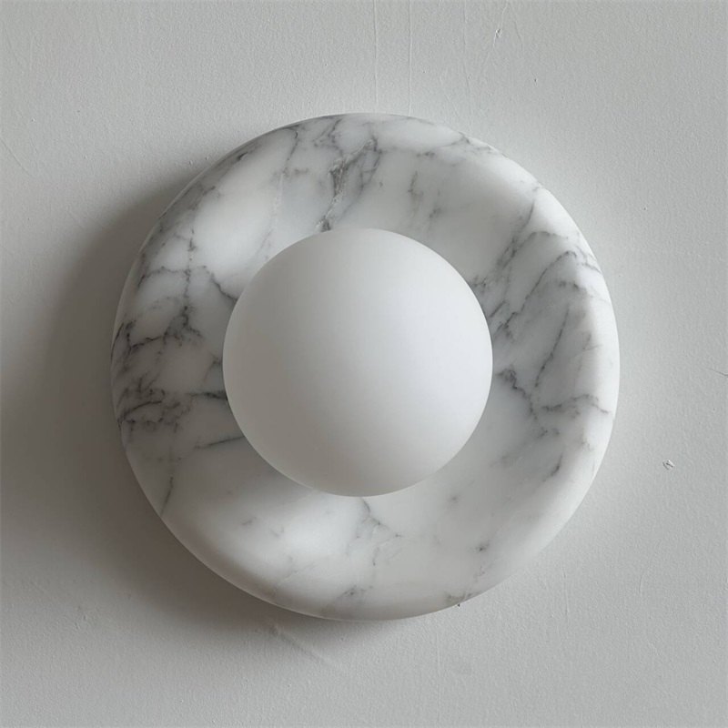 Zoraean Premium Elegance White Marble Sconce Wall Lamp - Letslighting