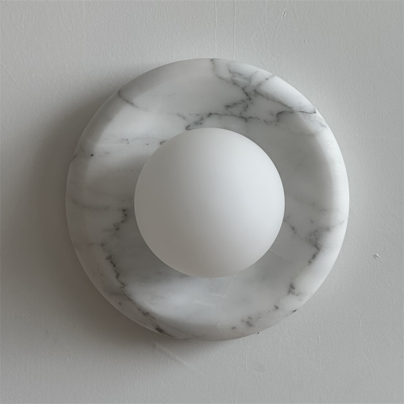 Zoraean Premium Elegance White Marble Sconce Wall Lamp - Letslighting