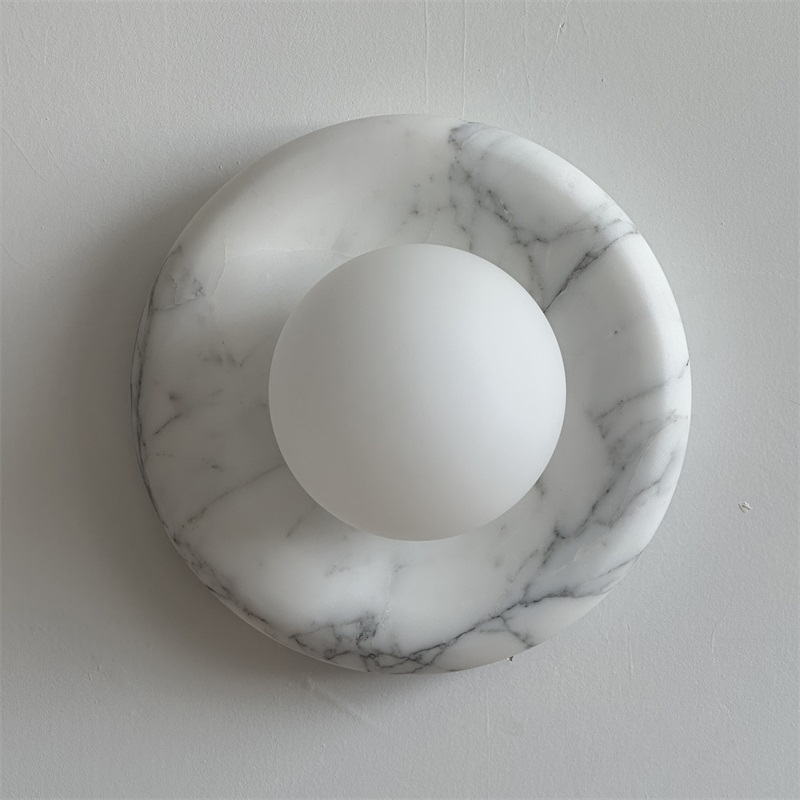 Zoraean Premium Elegance White Marble Sconce Wall Lamp - Letslighting