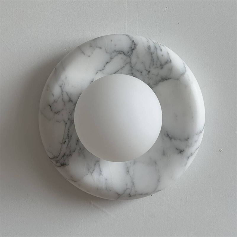 Zoraean Premium Elegance White Marble Sconce Wall Lamp - Letslighting