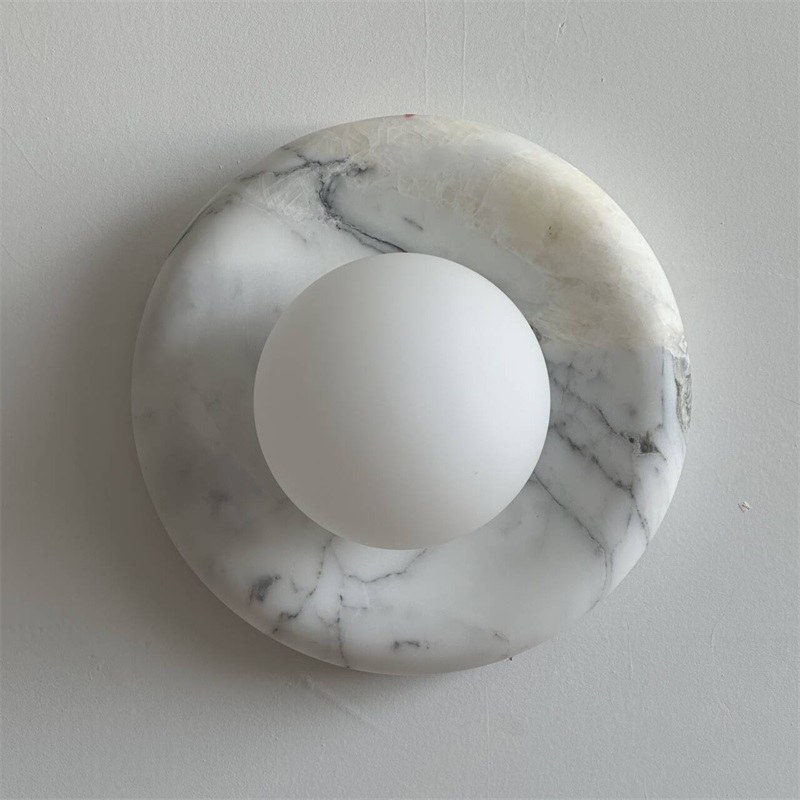 Zoraean Premium Elegance White Marble Sconce Wall Lamp - Letslighting