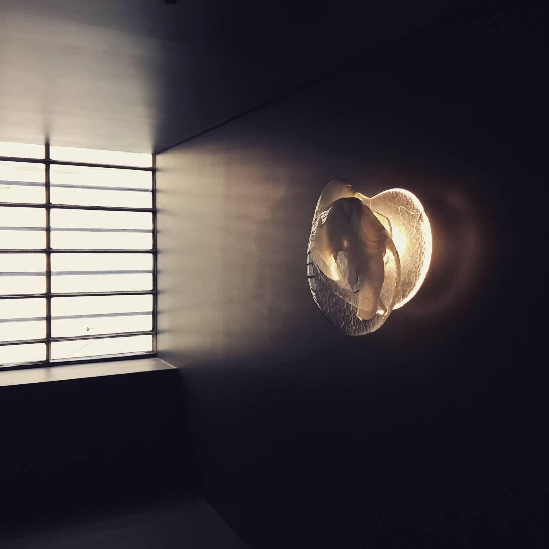 Valentina Artistic Black Glass Wall Lamp - Letslighting