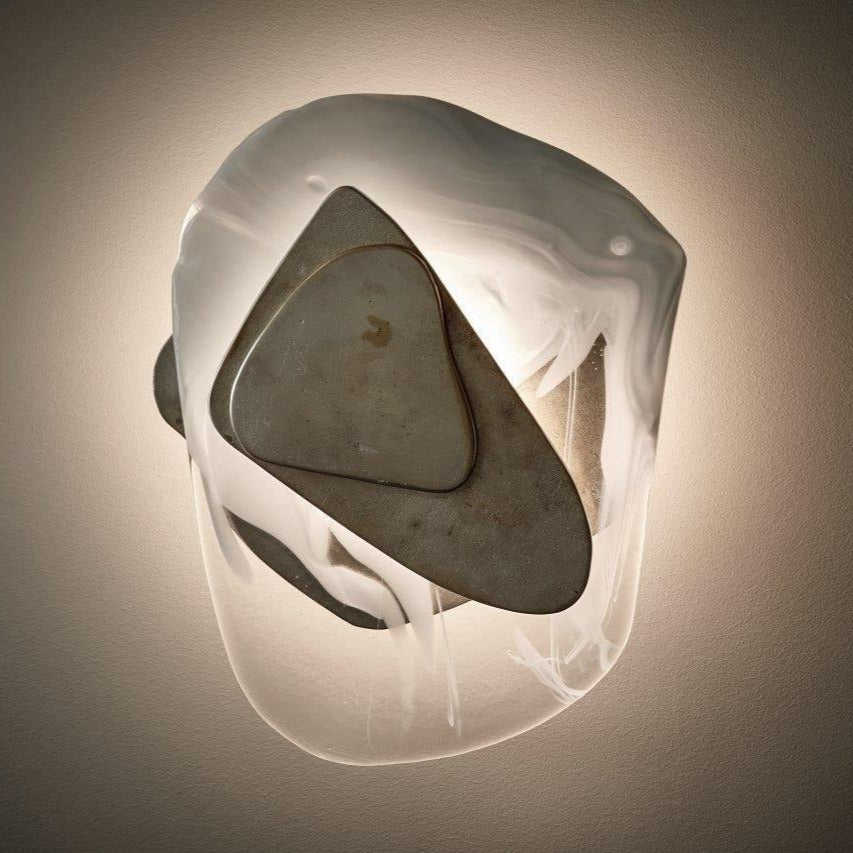 Valentina Artistic Black Glass Wall Lamp - Letslighting