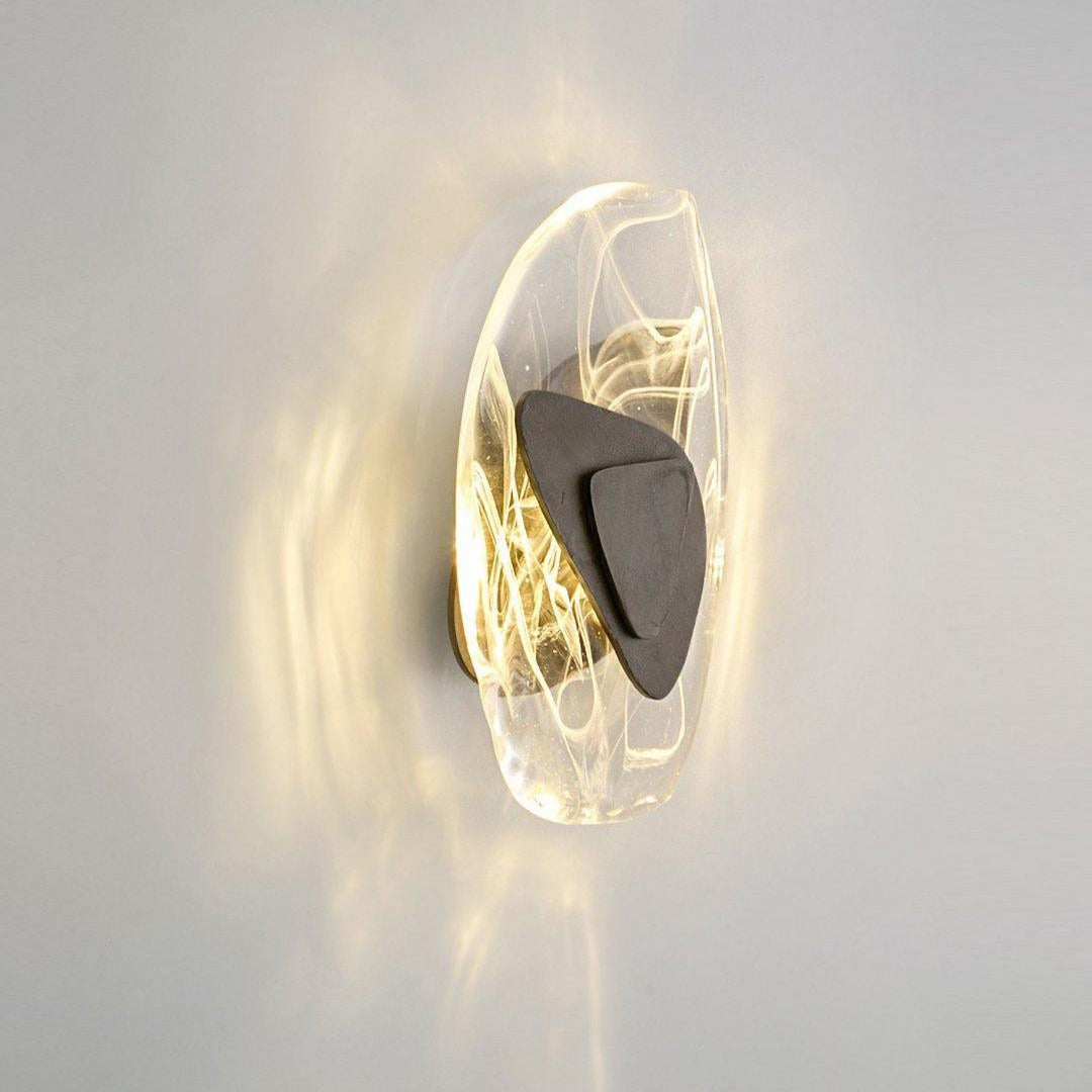Valentina Artistic Black Glass Wall Lamp - Letslighting