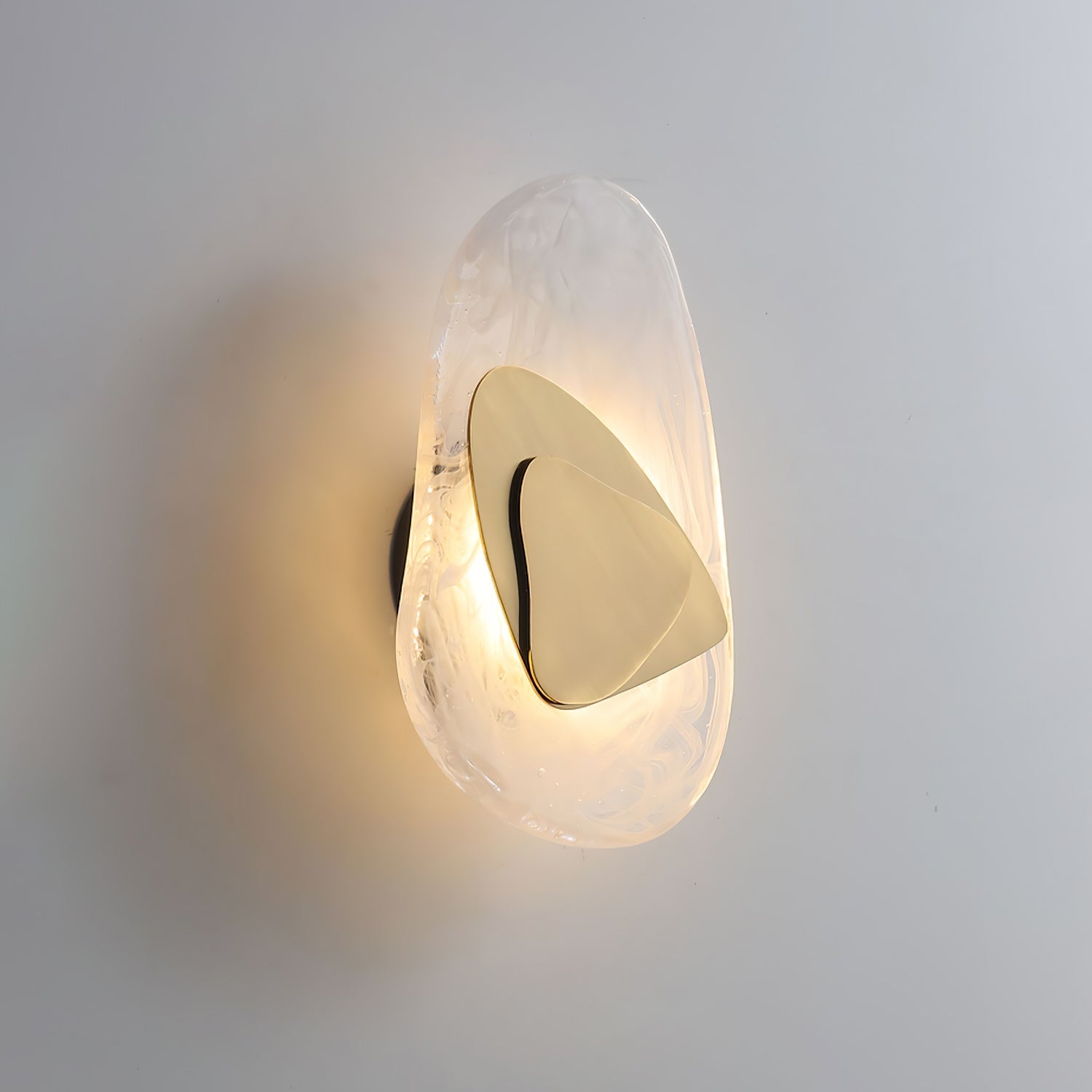 Valentina Artistic Black Glass Wall Lamp - Letslighting