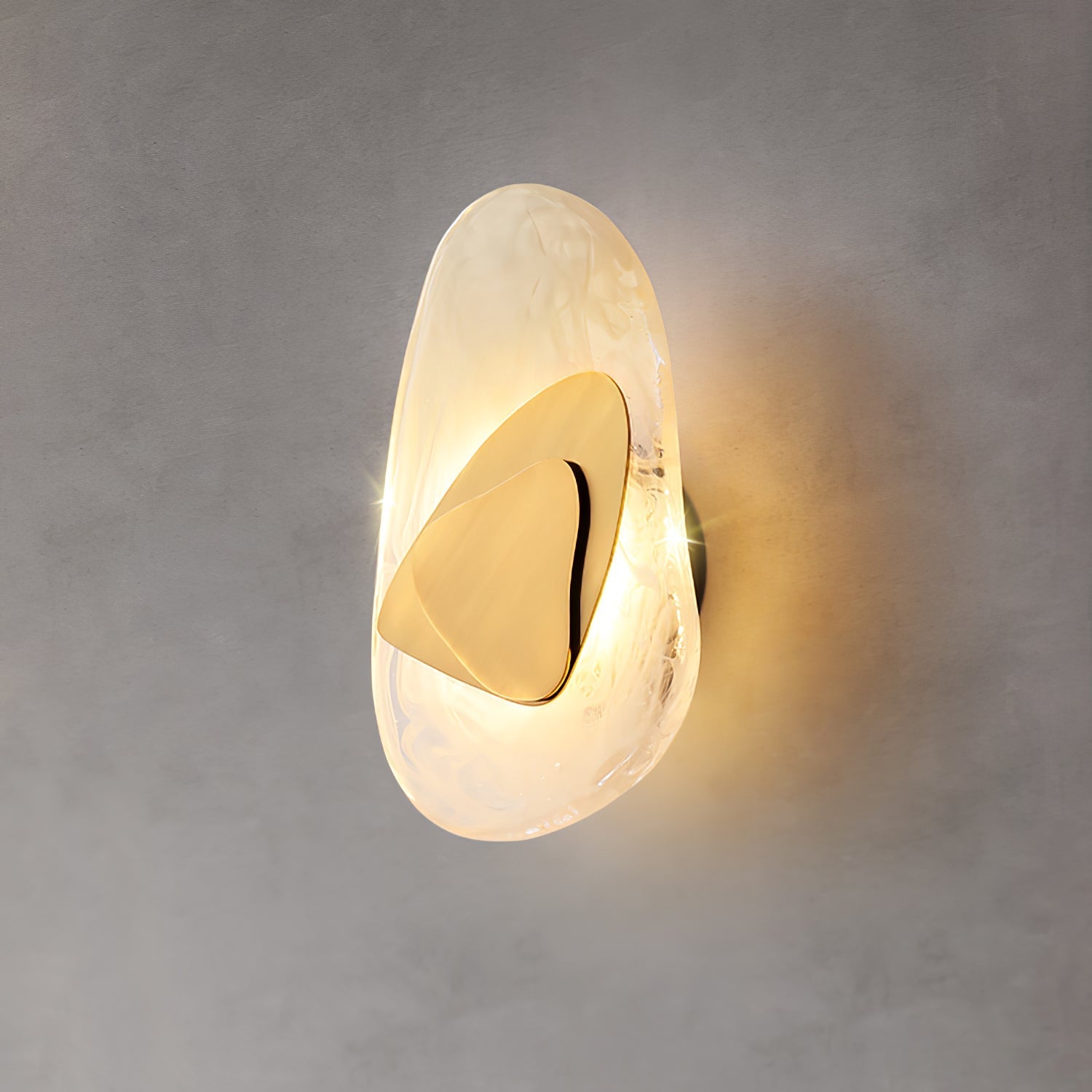 Valentina Artistic Black Glass Wall Lamp - Letslighting