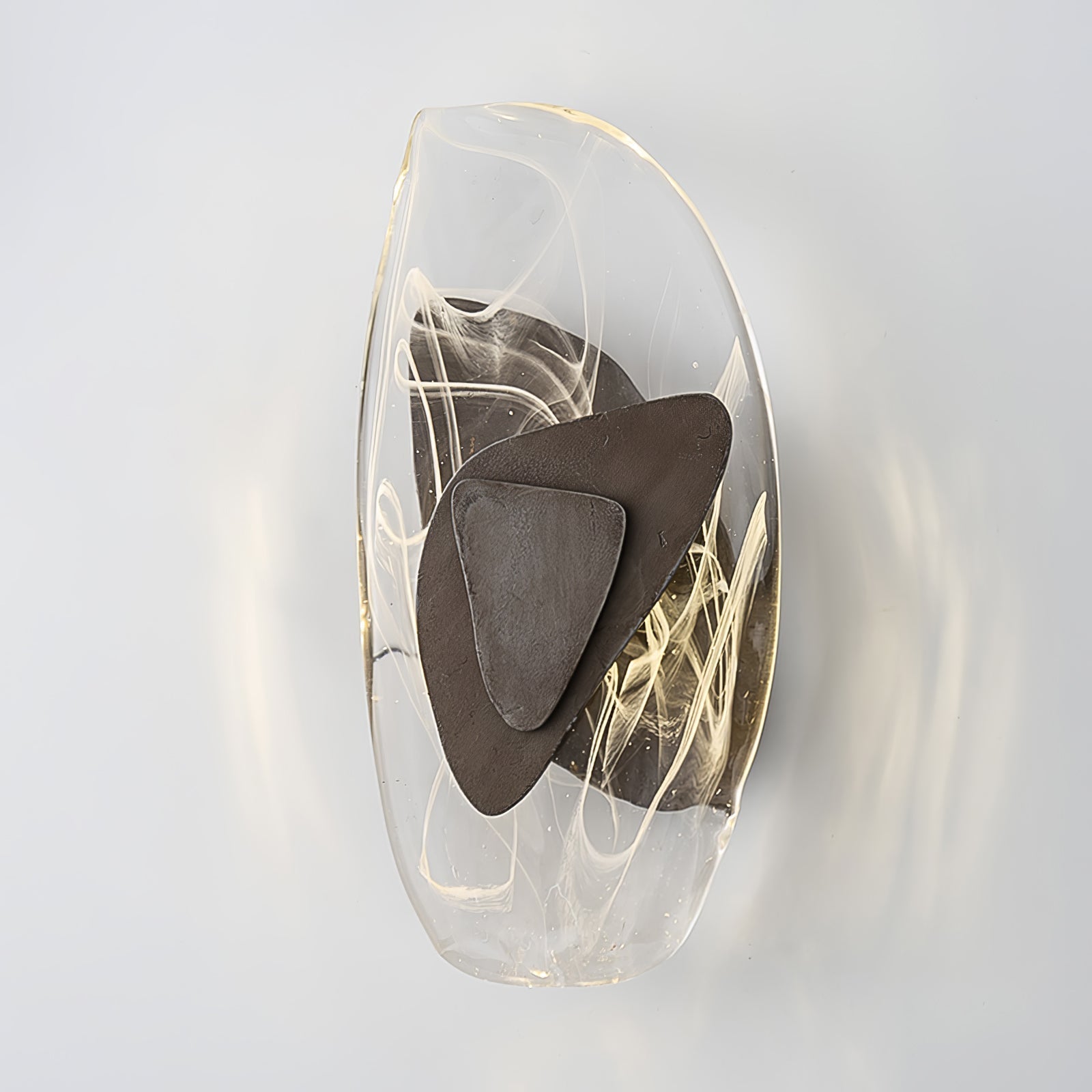 Valentina Artistic Black Glass Wall Lamp - Letslighting