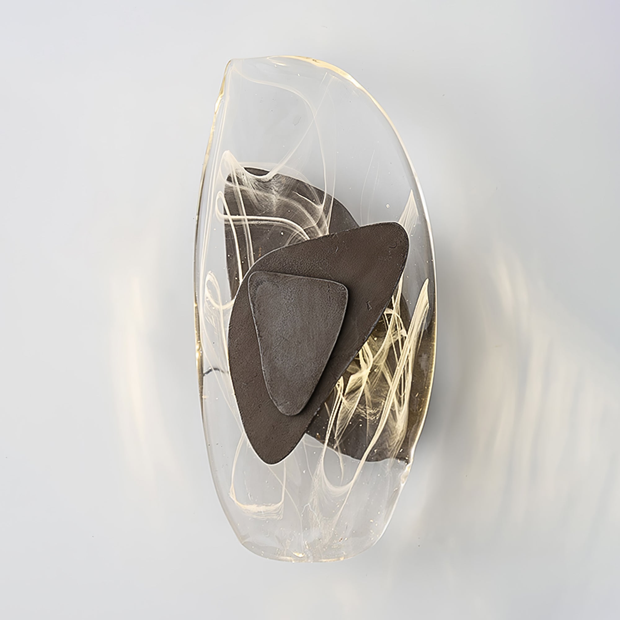 Valentina Artistic Black Glass Wall Lamp - Letslighting