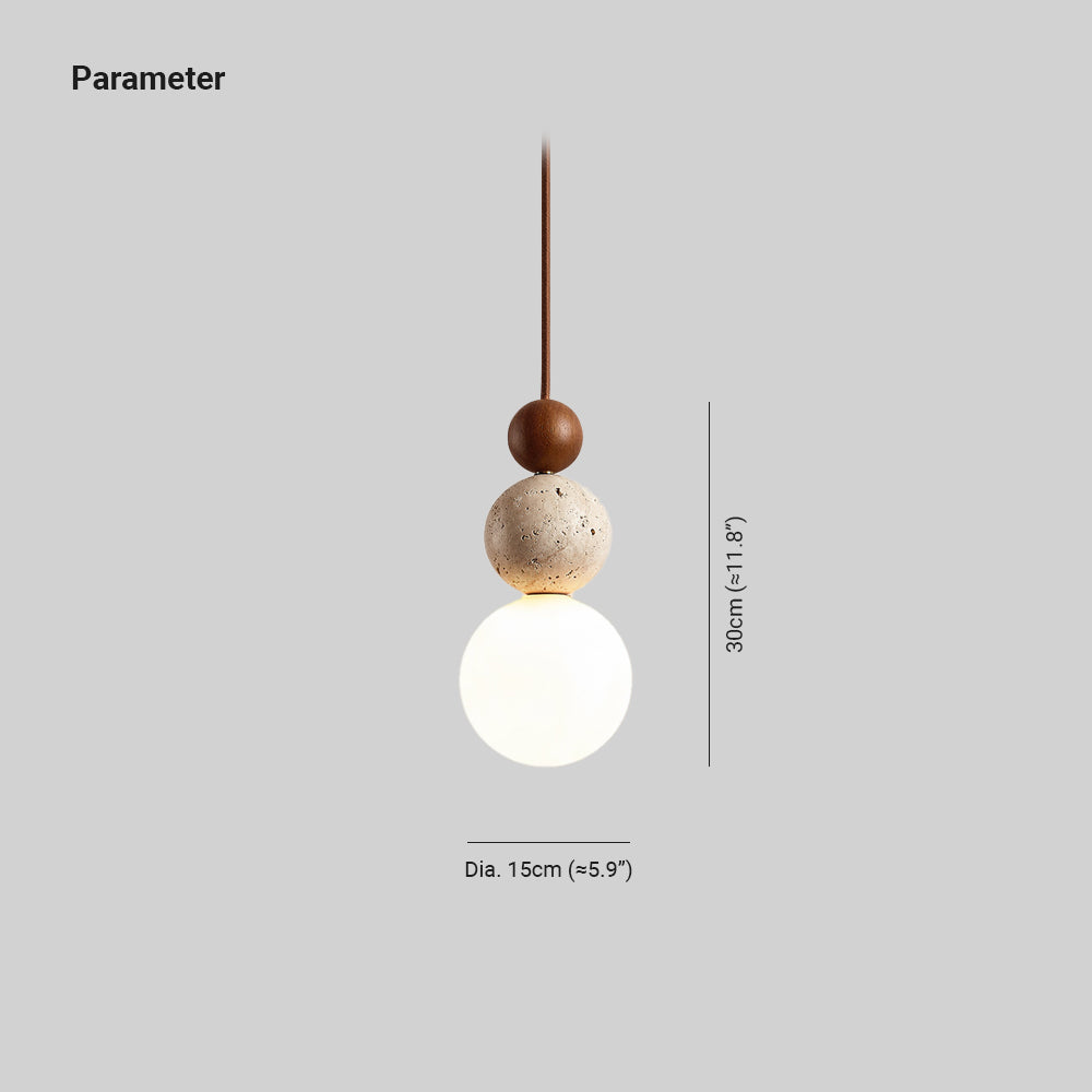 Ball Travertine Pendant Lamp