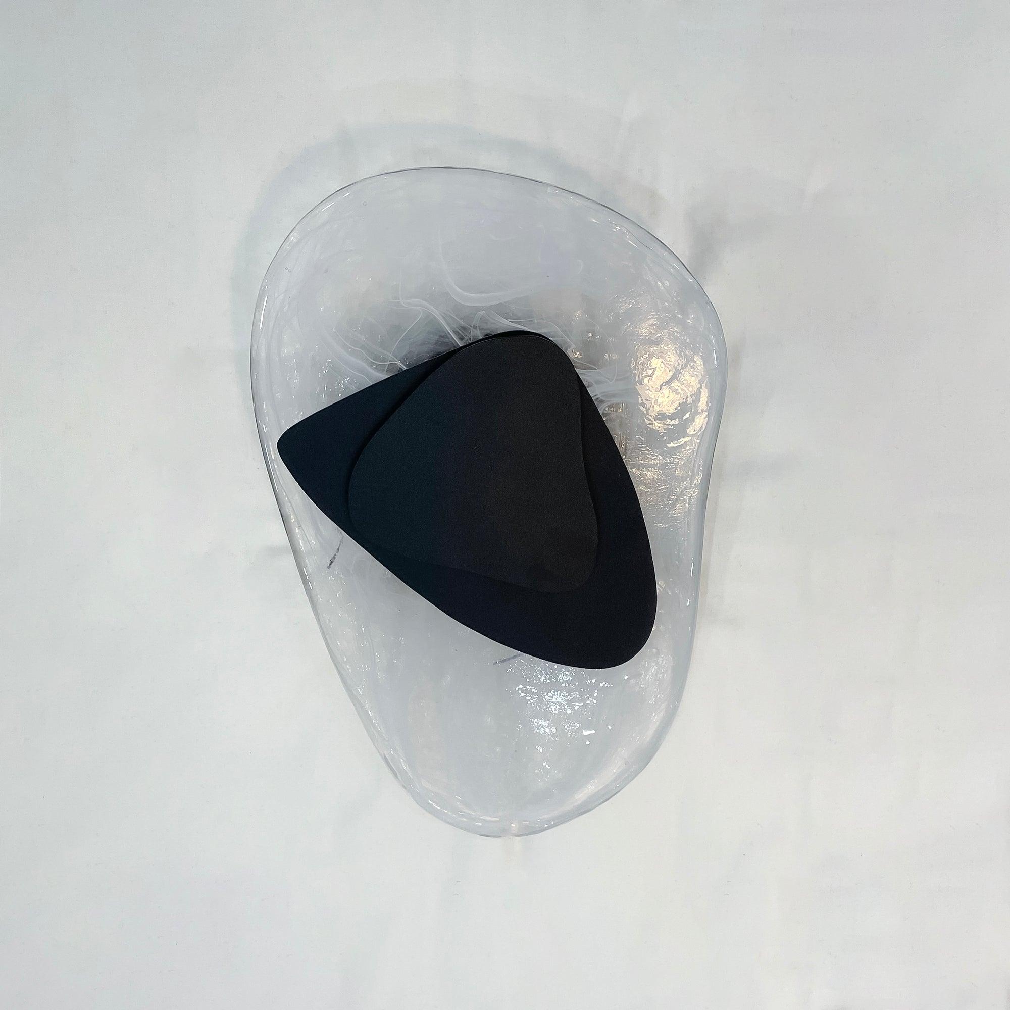 Valentina Artistic Black Glass Wall Lamp - Letslighting