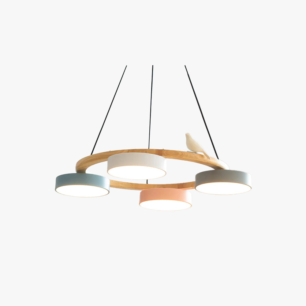 Muto Chandelier Bird Round